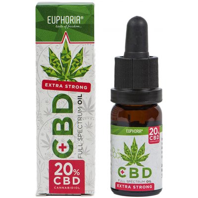 Euphoria CBD konopný olej 20% 10 ML 2000 mg CBD 2 ks – Zbozi.Blesk.cz