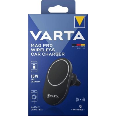 Bezdrátová nabíječka do auta MagSafe, Varta Mag Pro Wireless 57902 – Zboží Živě