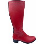 Barton 11819 Dámské zimní kozačky červené – Sleviste.cz