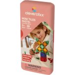 Cleverclixx Magnetická stavebnice mini - cestovní PASTEL (28 ks) – Zboží Dáma