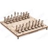 Šachy WOODEN CITY 3D puzzle hra Šachy a Dáma 2v1 142761