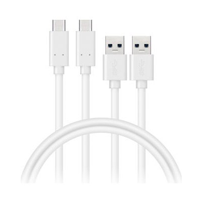Connect IT CCA-5006-WH USB-C (Type C) - USB, 1m, bílý, 2ks – Zbozi.Blesk.cz