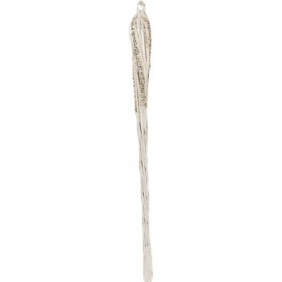 Clayre & Eef Transparentní skleněná vánoční ozdoba rampouch se třpytkami 2*30 cm – Hledejceny.cz
