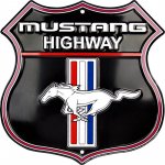 Plechová cedule Ford Mustang Highway 30cm x 30cm – Sleviste.cz