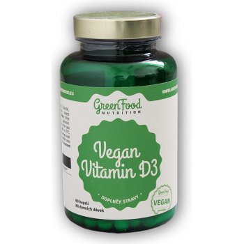 GreenFood Nutrition Vitamin D3 vegan caps 60 kapslí