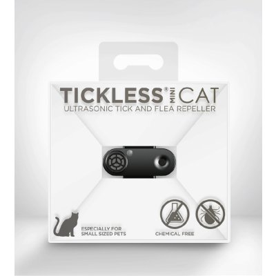 Tickless ultrazvukový odpuzovač klíšťat Mini Cat Black