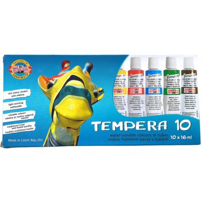 Koh-i-Noor Temperové barvy 162502 sada 10 ks – Zboží Dáma