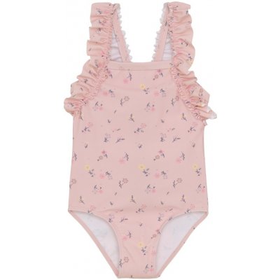 Dívčí jednodílné plavky Color Kids Coral Blush Kytičky – Sleviste.cz