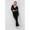 Dámské klasické kalhoty Calvin Klein Jeans dámské zvony high waist J20J219740.9BYY černé