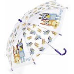 Happy Rain Kids Poe Bluey Allover dětský průhledný deštník modrý – Zboží Dáma