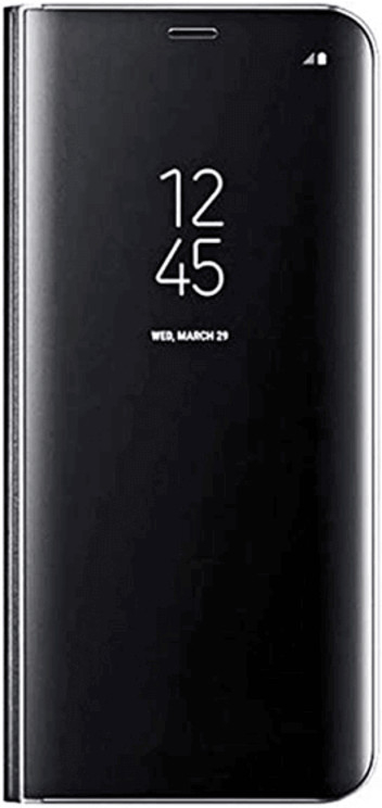 Pouzdro SES Zrdcadlové plastové flip Samsung Galaxy S23 Plus 5G - černé