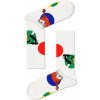 Happy Socks ponožky s velkými puntíky x Pippi Longstocking Bílé