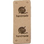 Nášivka HAND MADE klubko 50x20mm Varianta: béžová – Hledejceny.cz