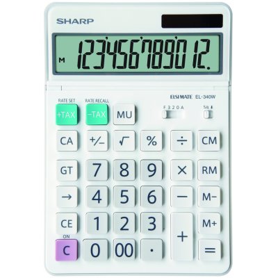 Sharp Kancelářská kalkulačka SH-EL340W – Zboží Dáma