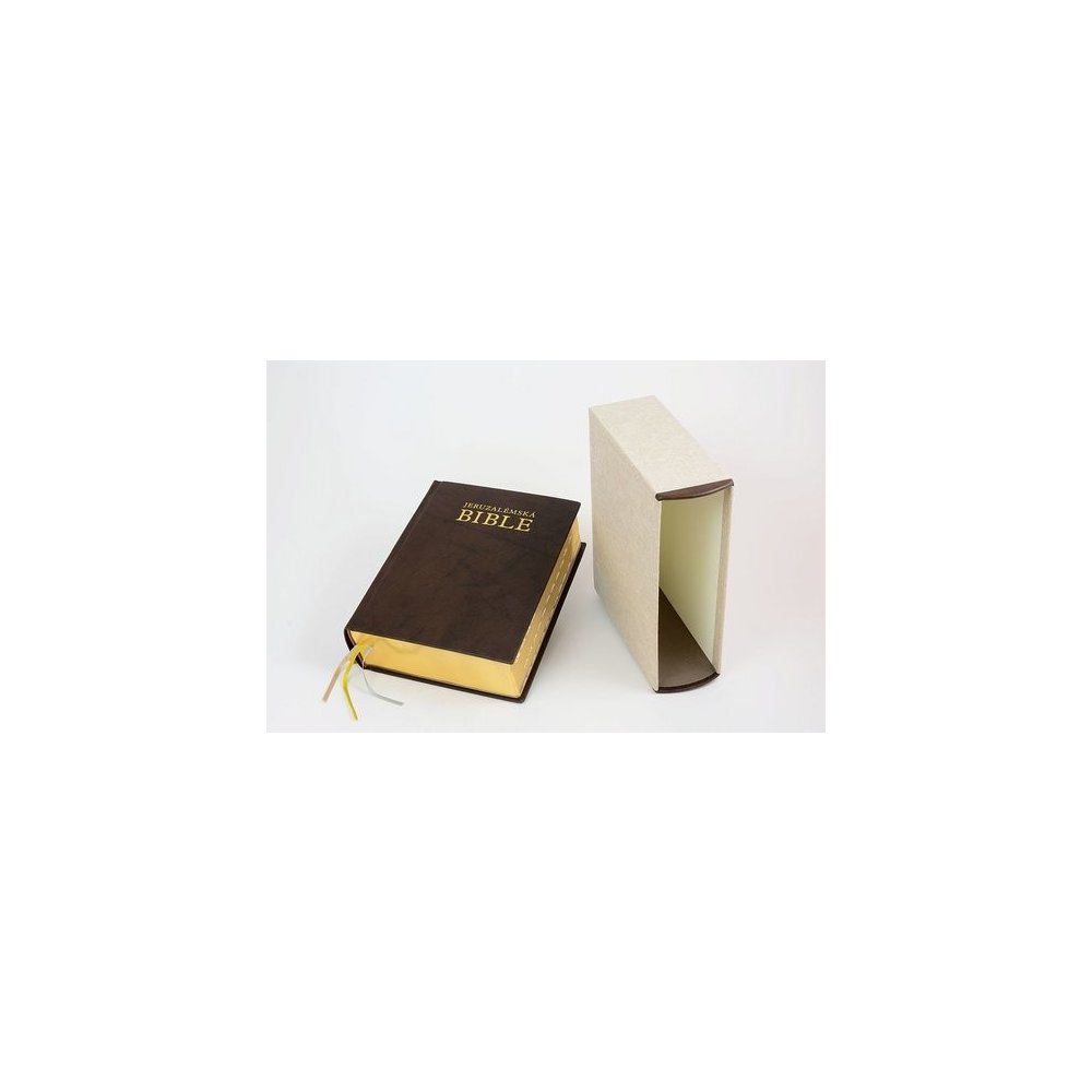 Jeruzalémská Bible v kožené vazbě. Limitovaná edice 200 ks — Heureka.cz