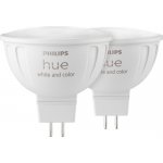 Philips Chytrá žárovka Hue 6,3 W, MR16, GU5,3, White and Color Ambiance, 2 ks – Zboží Živě