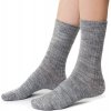 Dospělé vlněné ponožky Alpaka světle šedý melír