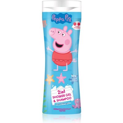 Peppa Pig Shower gel & Shampoo 2 v 1 pro děti Cherry 300 ml – Zboží Dáma