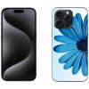 Pouzdro a kryt na mobilní telefon Apple mmCase Gelové iPhone 15 Pro Max - modrá kopretina