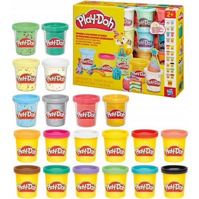 Hasbro Play-Doh modelína sada 20 tub Tvoř a oslavuj G2467 – Hledejceny.cz