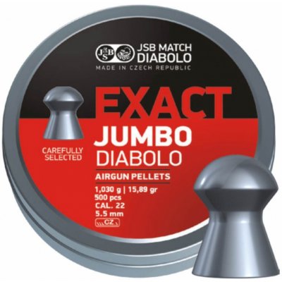 Diabolky JSB Exact Jumbo 5,5 mm 500 ks – Hledejceny.cz