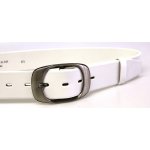Penny Belts dámský kožený opasek 72NKS-00 bílý – Hledejceny.cz