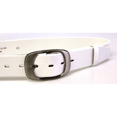 Penny Belts dámský kožený opasek 72NKS-00 bílý – Hledejceny.cz