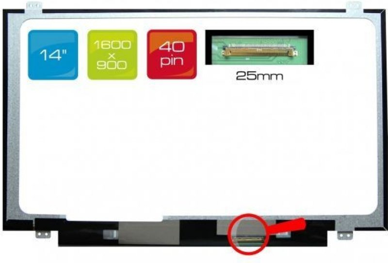 B140RW02 V.1 Écran de remplacement LCD - Laptop screens