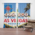 Sablio Závěs Welcome to Las Vegas: 2ks 140x250cm – Hledejceny.cz
