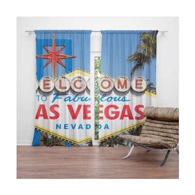 Sablio Závěs Welcome to Las Vegas: 2ks 140x250cm – Hledejceny.cz