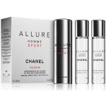 Chanel Allure Sport EDC 3 x 20 ml dárková sada – Zboží Mobilmania