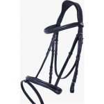 QHP Kožená uzdečka s prošíváním černá – Zboží Dáma