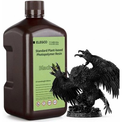 ELEGOO Plant-Based Resin Black 1kg – Zboží Živě