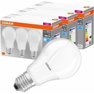 Osram 9x LED žárovka E27 A60 8,5W = 60W 806lm – Zboží Mobilmania