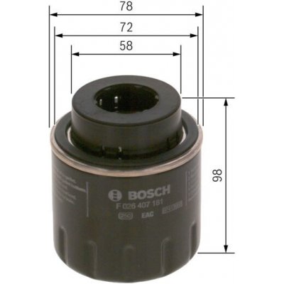 Olejový filtr BOSCH (BO F026407181) – Hledejceny.cz
