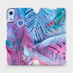 Mobiwear flip pouzdro Huawei Y6S / Honor 8A MG10S Fialové a modré listy – Hledejceny.cz