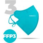 Nanolab bezpečný nano respirátor FFP3 dámský modrý 3 ks – Zboží Dáma