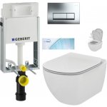 Geberit KOMBIFIX Basic tlačítko DELTA 51 CR WC TESI + SEDÁTKO 110.100.00.1 51CR TE1 – Zboží Dáma