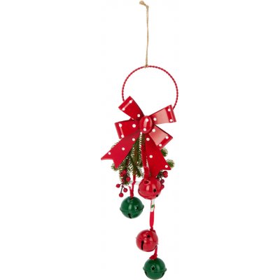Home Styling Collection Vánoční dekorace s kovovými rolničkami 29 cm červený – Hledejceny.cz