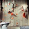 Sprchový závěs SPIRELLA GOLDFISH orange PVC 180 x 200 cm