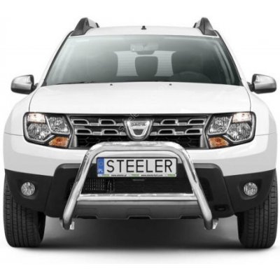 Přední ochranný rám s příčkou Dacia Duster 2010 - 2018 Černý mat | Zboží Auto