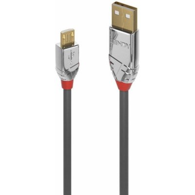 Lindy 36634 USB 2.0 A/Mini-B, 5m, šedý – Zboží Mobilmania