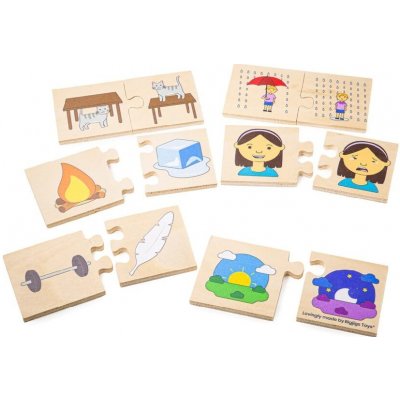 Bigjigs Toys Didaktické puzzle Protiklady – Zbozi.Blesk.cz