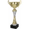 Pohár a trofej Kovový pohár Zlato-stříbrný 28 cm 10 cm
