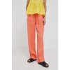 Dámské klasické kalhoty United Colors of Benetton oranžová široké high waist 4AGHDF03C.3H4