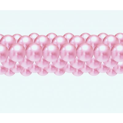 Balónky chromové světle růžové girlanda 3 m – Zboží Dáma