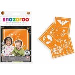 SNAZAROO Šablony na obličejové barvy oranžové Halloween – Zboží Mobilmania