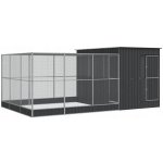 VidaXl Voliera 497 x 303 x 216 cm šedá – Hledejceny.cz