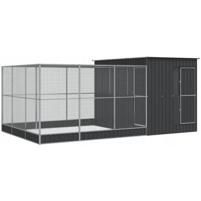 VidaXl Voliera 497 x 303 x 216 cm šedá – Hledejceny.cz