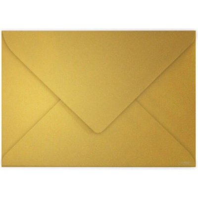 Barevná obálka Clairefontaine, C5, olizová, 20 ks Barva: Zlatá – Zboží Mobilmania